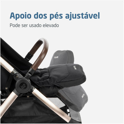 Carrinho de Bebê Maxi-Cosi Eva³ Essential Black Champagne - Uso desde o primeiro dia