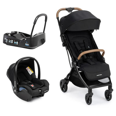 Sistema de uso combinado: carrinho e bebê conforto com base